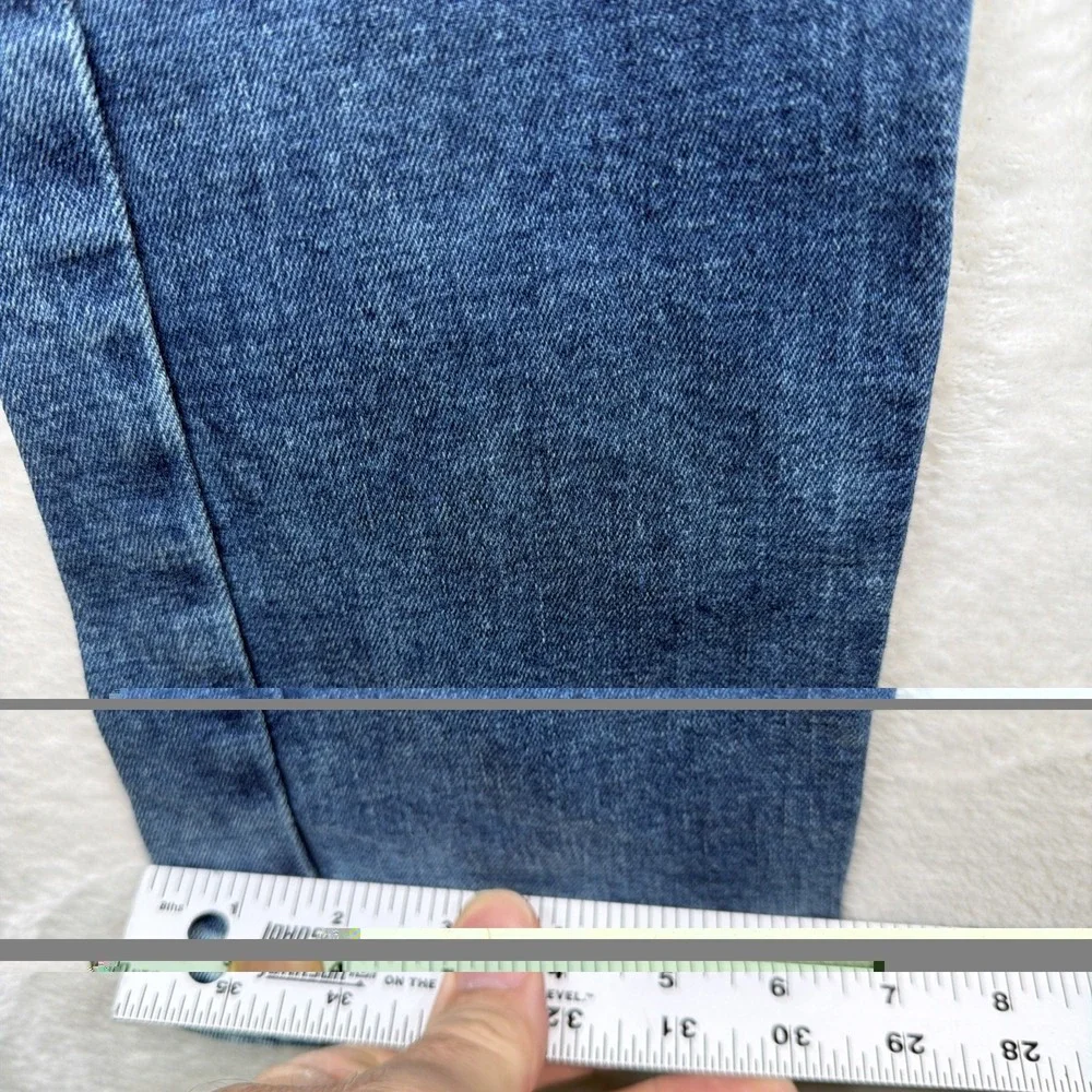 Philipp Plein Mens Jeans 30x34 Blue Slim Straight Logo Designer Denim Luxury